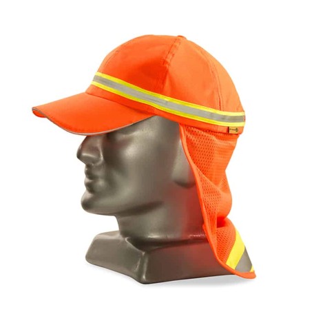 DROMEX REFLECTIVE BASEBALL CAP WITH NECK PROTECTOR SA-HI-Y or OR DROMEX REFLECTIVE BASEBALL CAP WITH NECK PROTECTOR SA-HI-Y or OR