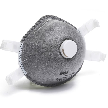 DROMEX DISPOSABLE MOULDED ACTIVE CARBON FFP3 MASK 1131 VALVED DROMEX DISPOSABLE MOULDED ACTIVE CARBON FFP3 MASK 1131 VALVED