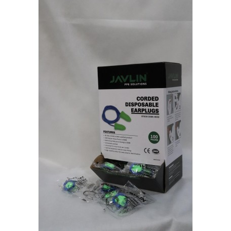 6032- Disposable Foam Corded Ear Plugs 
