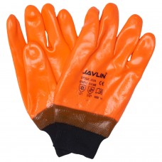 2024-PVC Orange Freezer Gloves Knitted Wrist 2024-PVC Orange Freezer Gloves Knitted Wrist