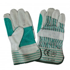 2049-Chrome Leather Candy Stripe Gloves With Green Reinforcing 2049-Chrome Leather Candy Stripe Gloves With Green Reinforcing