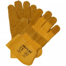 2054-Yellow Leather Candy Stripe Freezer Gloves 2054-Yellow Leather Candy Stripe Freezer Gloves