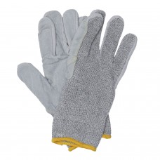 2074-10 Gauge Liner With Cow Split Leather Palm Cut 5 2074-10 Gauge Liner With Cow Split Leather Palm Cut 5