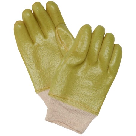 2106PVC Hi-Vis Green Smooth Finish Knit Wrist Gloves