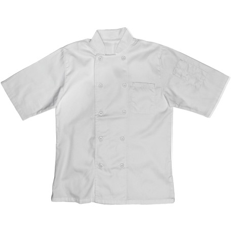 4653-Short Sleeve Chef Jacket