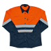 4738-Two Tone Reflective Work Shirt