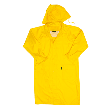 5002-Polyester PVC Calf Length Rain Coat 5002-Polyester PVC Calf Length Rain Coat