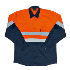 5169-Two Tone Vented Reflective Work Shirt 5169-Two Tone Vented Reflective Work Shirt