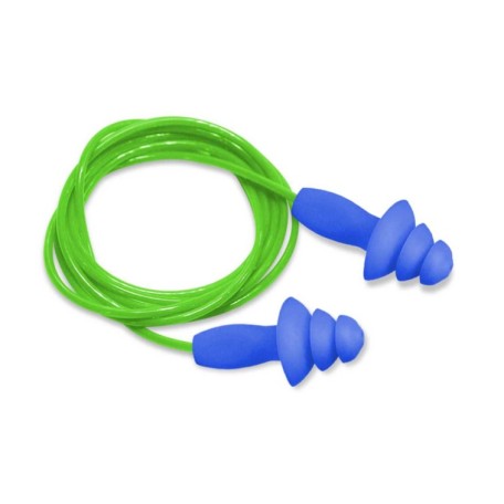 6052-Silicone Ear Plugs With Cord