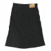 6500-DE- Women’s Black Bull Denim Skirt