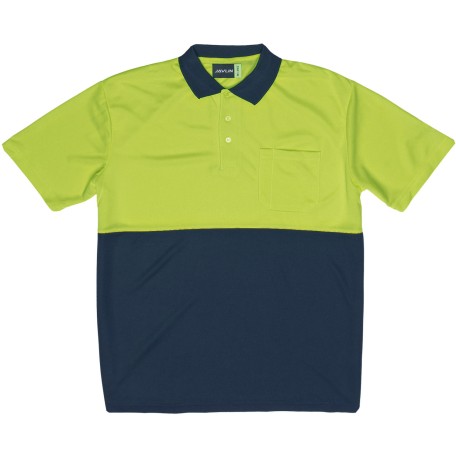 7011-Two Tone Hi-Vis Polo