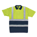 7012-Two Tone Hi-Vis Polo With Reflective Tape