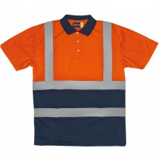 7012-Two Tone Hi-Vis Polo With Reflective Tape 7012-Two Tone Hi-Vis Polo With Reflective Tape