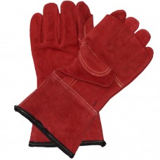 GLHR11-Superior Quality Red Leather Heat Gloves 11cm Cuff GLHR11-Superior Quality Red Leather Heat Gloves 11cm Cuff