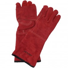 GLHR20-Superior Quality Red Leather Heat Gloves 20cm Cuff GLHR20-Superior Quality Red Leather Heat Gloves 20cm Cuff
