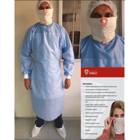 SMS REINFORCED DISPOSABLE GOWN WITH CUFF SMS REINFORCED DISPOSABLE GOWN WITH CUFF