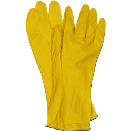YELLOW HOUSEHOLD LATEX GLOVES  